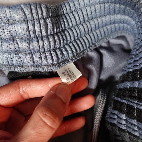 Adidas Track Pants Mens Medium 31” Baggy Fit Y2K Style Gray - Picture 9 of 16